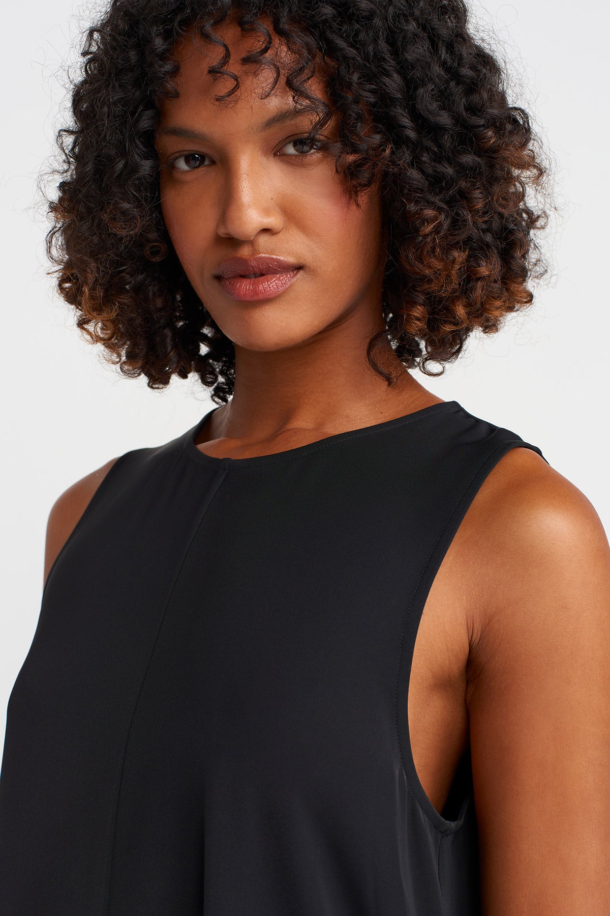 Black Sleeveless Elegant Jumpsuit-K254014029