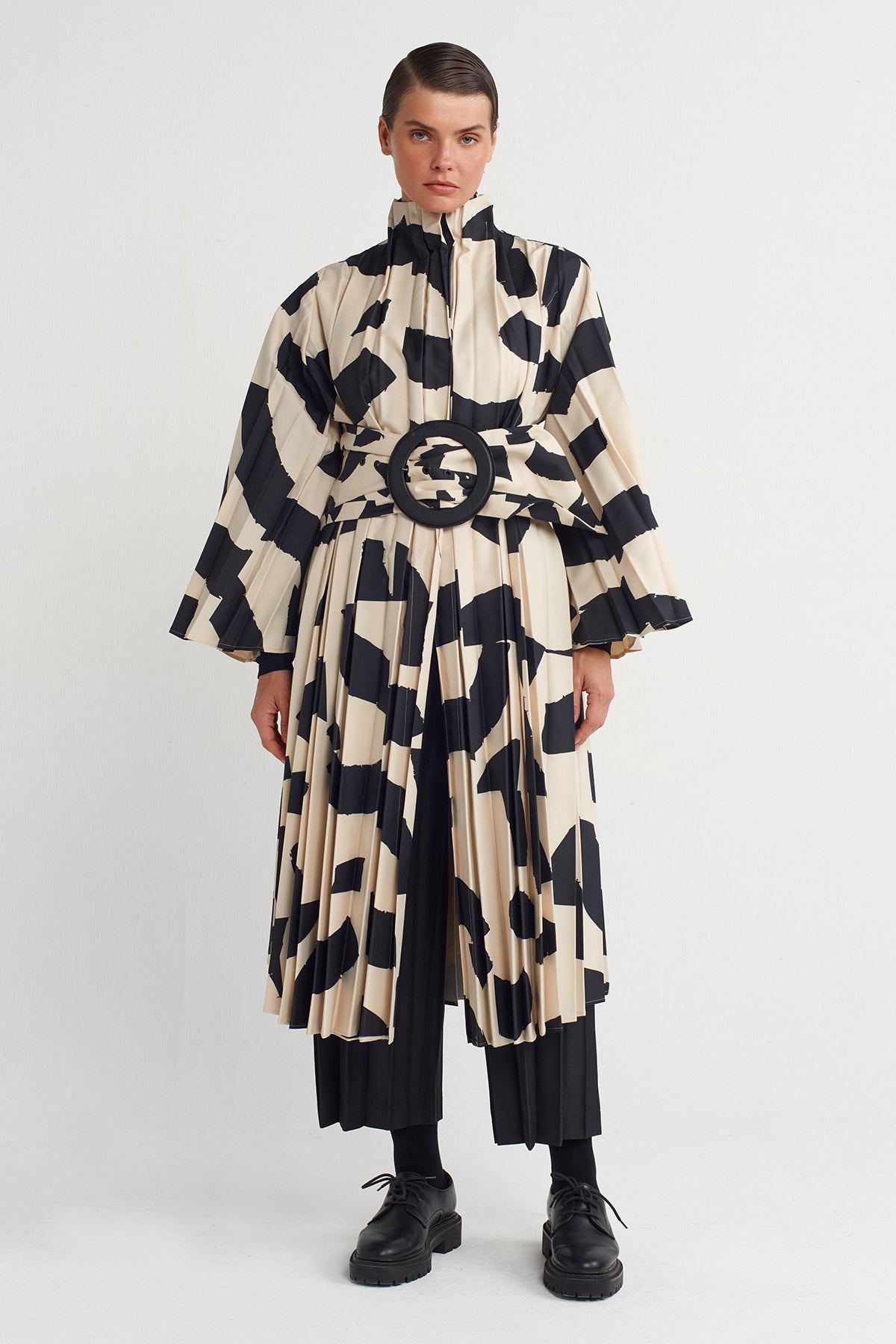 Printed Patterned Large Buckle Belt-K258018001