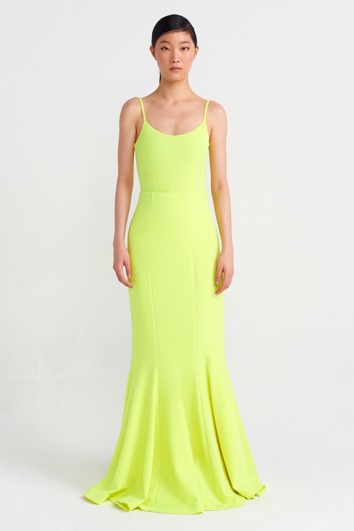 Neon Asit Yeşil Mermaid Skirt-Y242012020