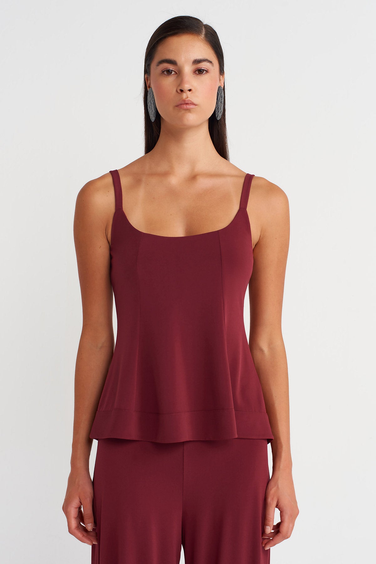 Merlot Basic Strap Top-Y261011010