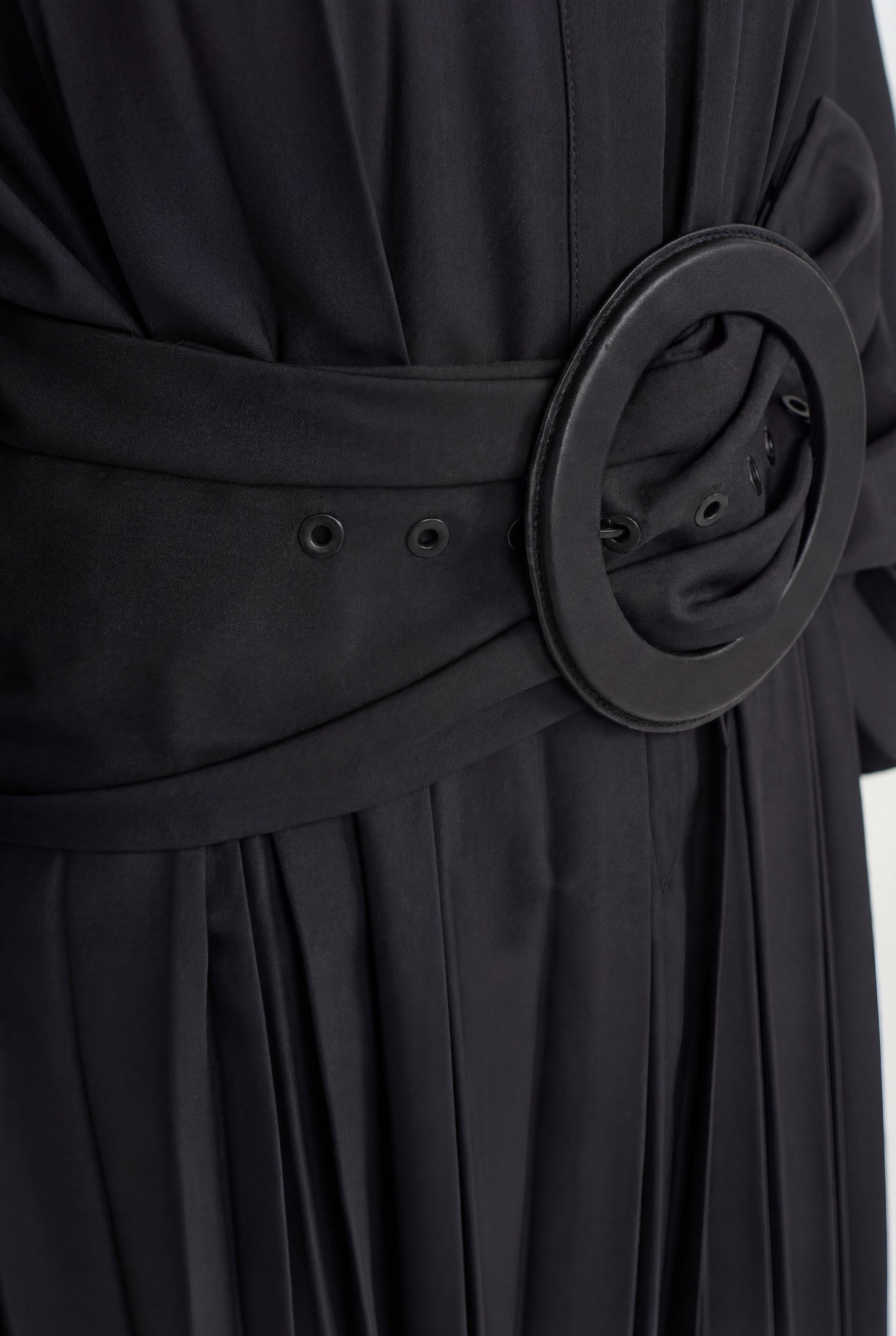 Black Large Buckle Belt-Y268018009