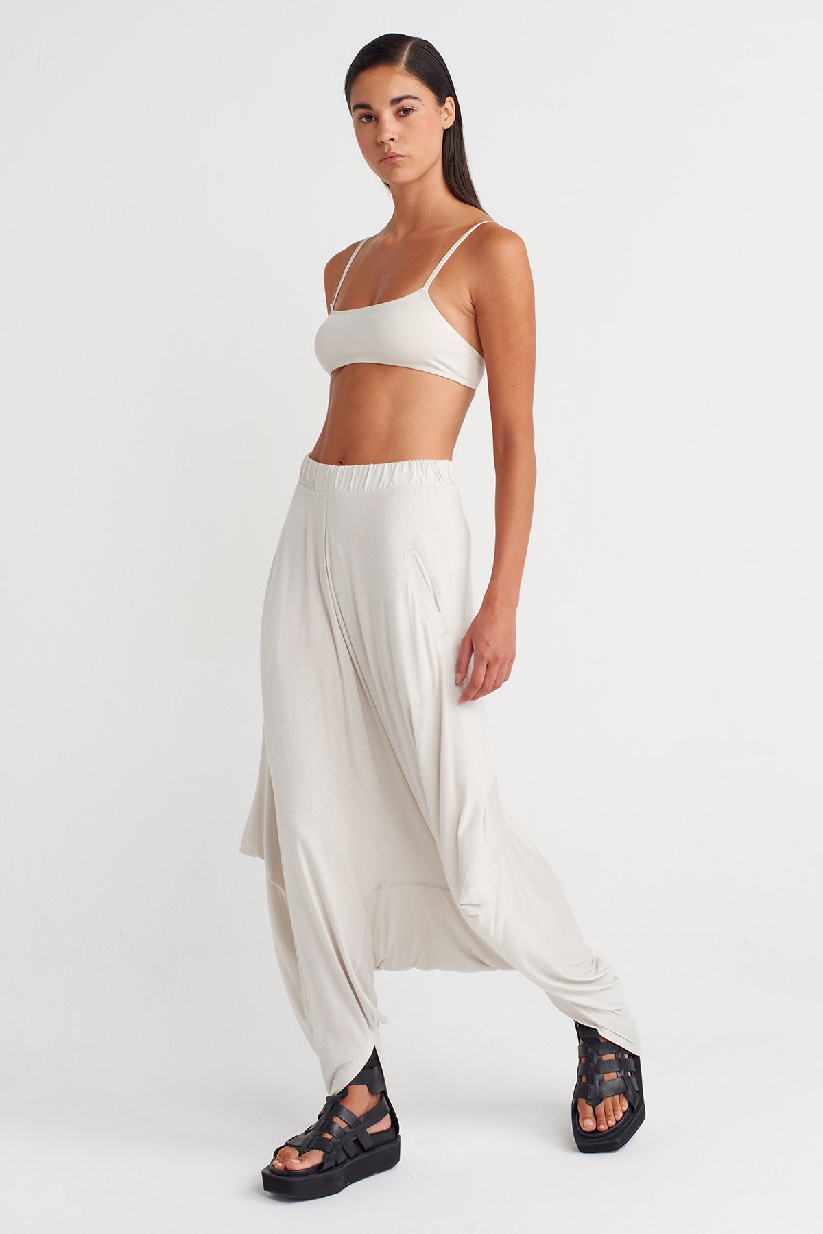 Mıst Draped Bamboo Harem Pants-Y263013005