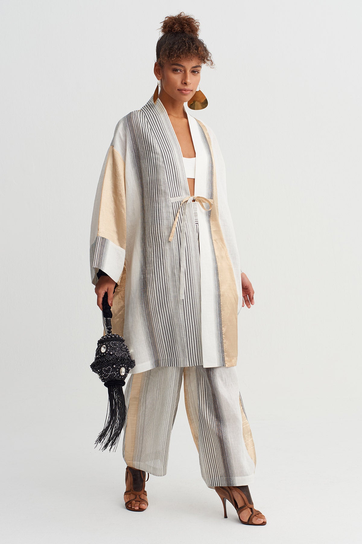 Striped Kimono-Y265015037