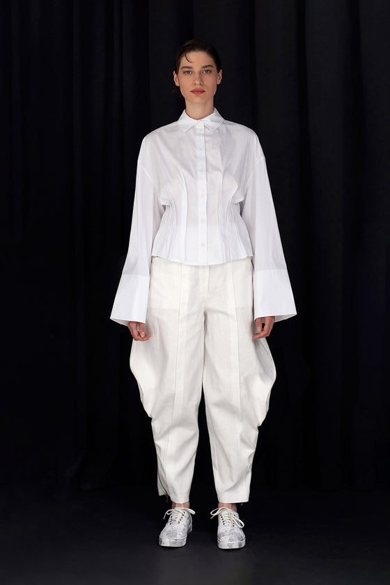 Off White Corset Shirt-K231011041