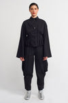 Black Corset Shirt-K231011041