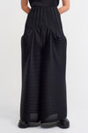 Black High-Waisted Pleated Pants-K233013012