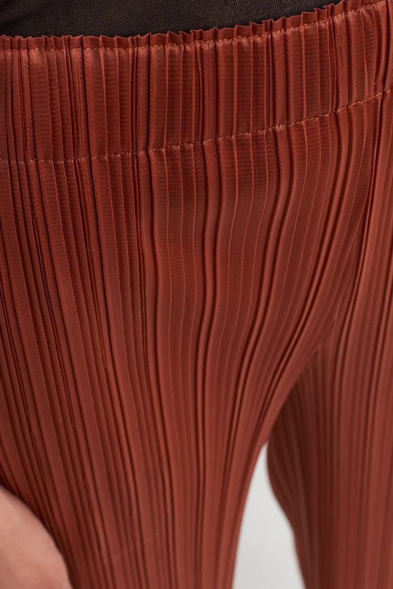 Copper Pleated Trousers-K233013013