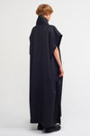 Black Monochromatic Printed Maxi Dress-K234014004