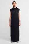 Black Coated Rib Long Dress-K234014032