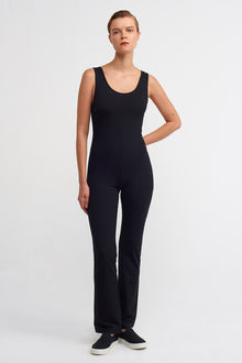  Black Thick Strapped Comfort Jumpsuit-K234014092
