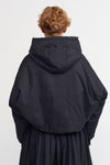 Black Hooded Padded Short Jacket-K235015022