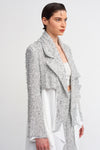 Silver / White Mealy, Skirts are Shiffon Chic Jacket-K235015029