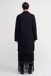 Black Single-Breasted Elegant Coat-K235015052