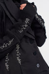 Black-Natur Embroidered Sleeve Cuff-K236016005