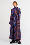 Multicolor Jacquard Patterned Long Coat-K237017003