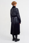 Black Velvet Top Printed Elegant Jacket-K237017006