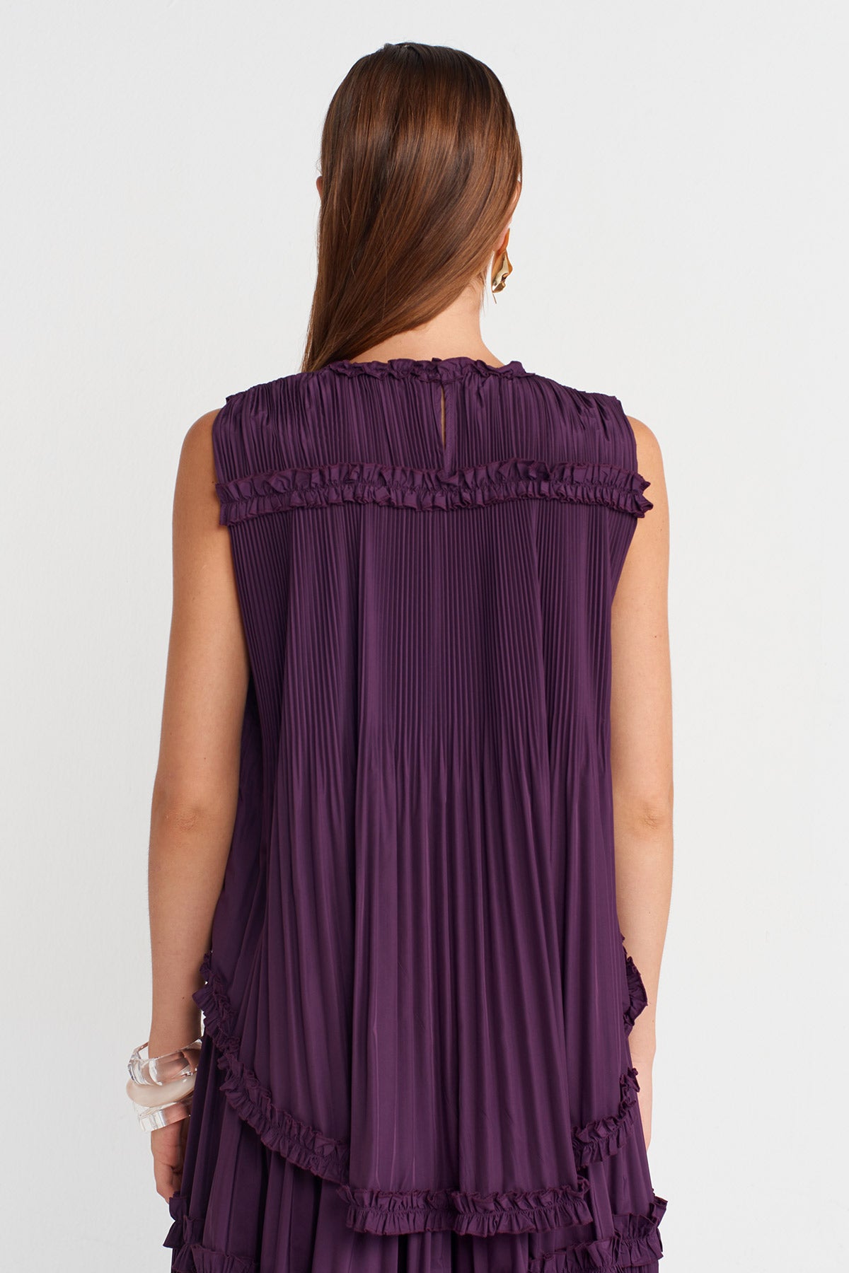 Sleeveless Taffeta Blouse -K251011017