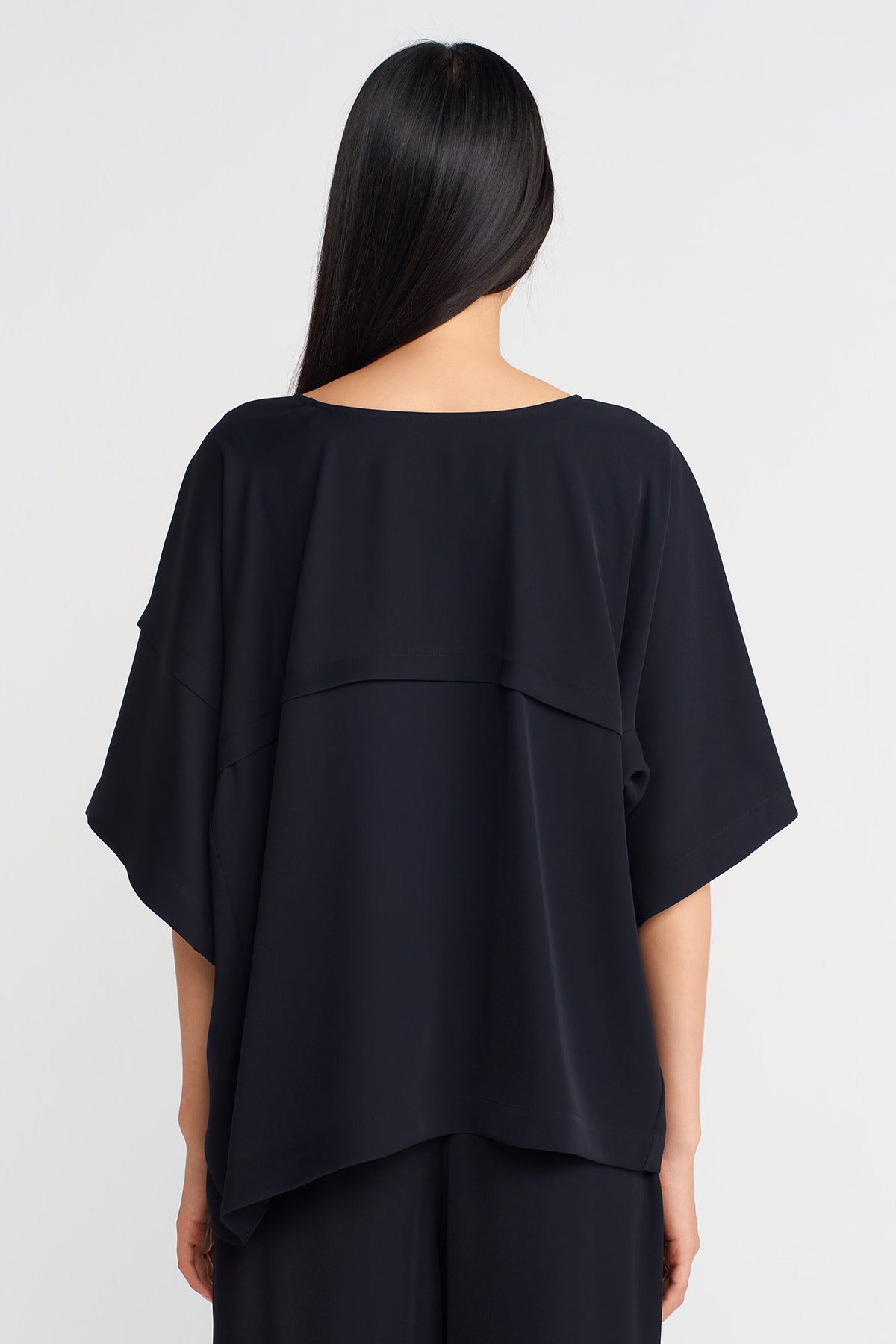 Black / Black Color Block T-shirt-K251011047
