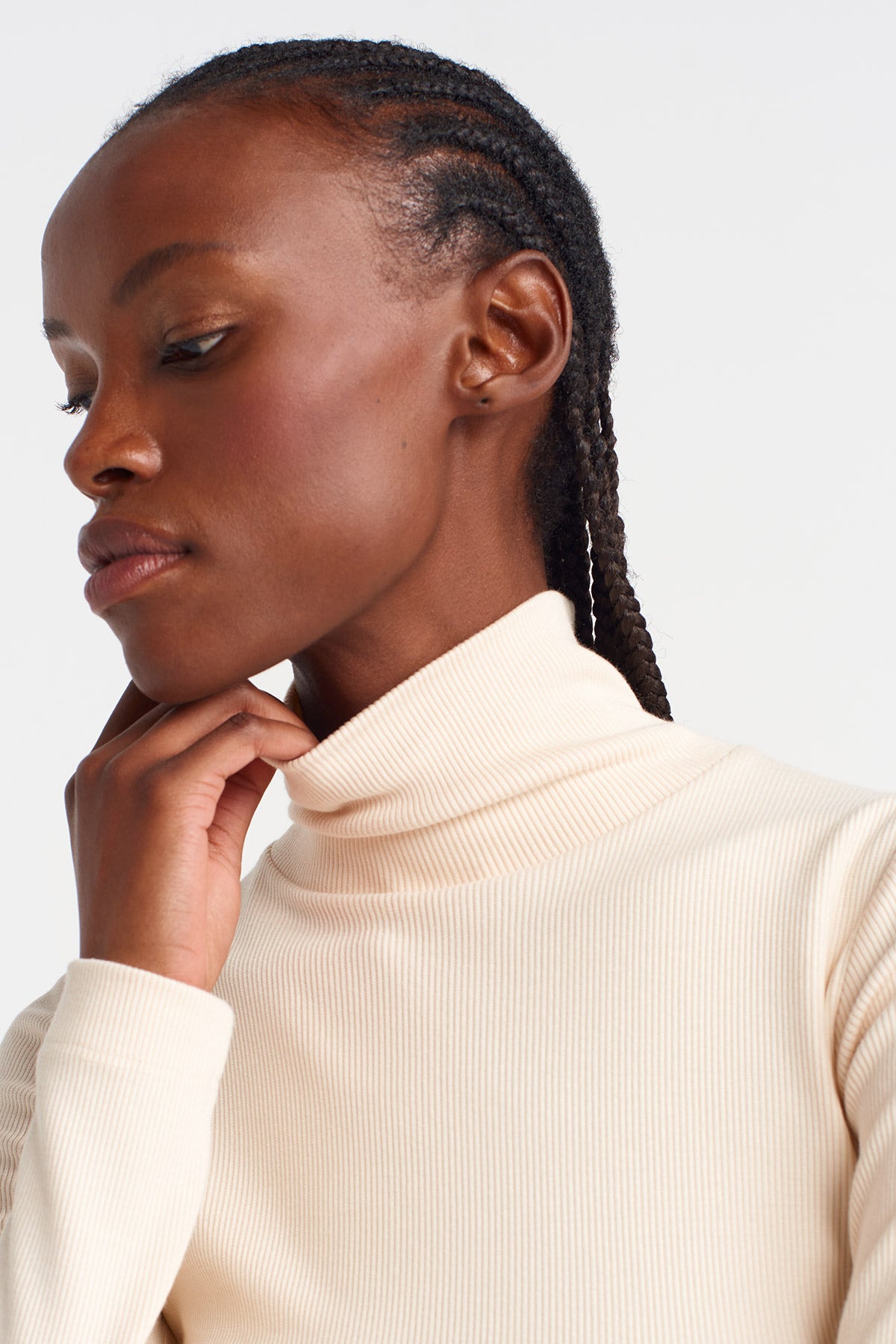 Nature Ribbed Turtleneck Bodysuit-K251011098