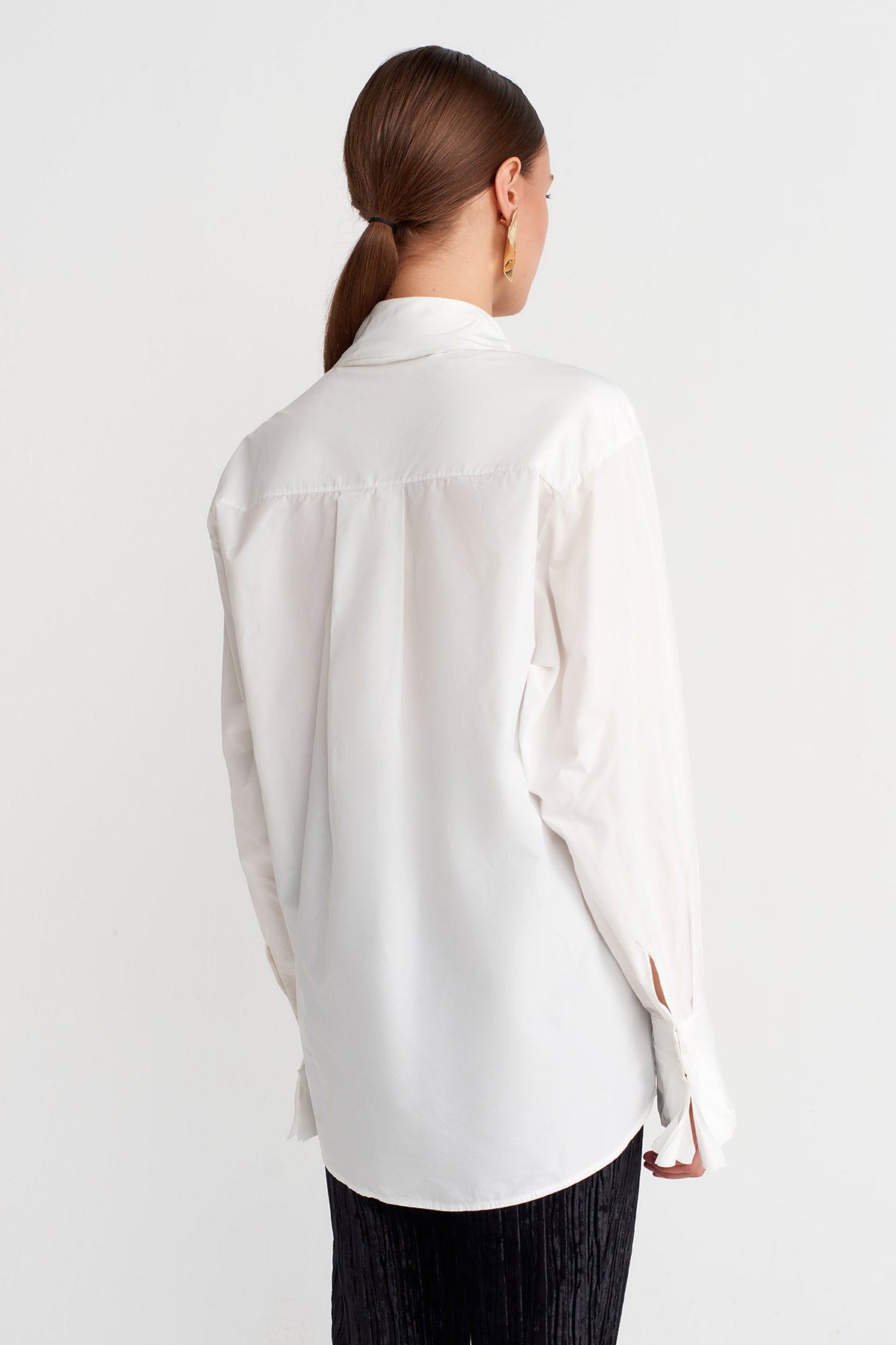 Mılk Oversized Fine Taffeta Shirt-K251011128
