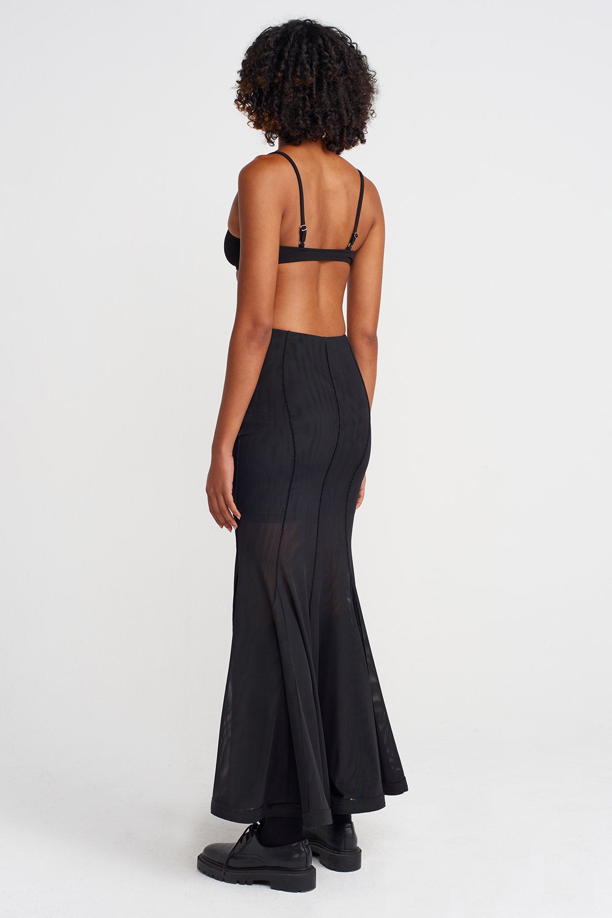 Black Tulle Mermaid Skirt-K252012006