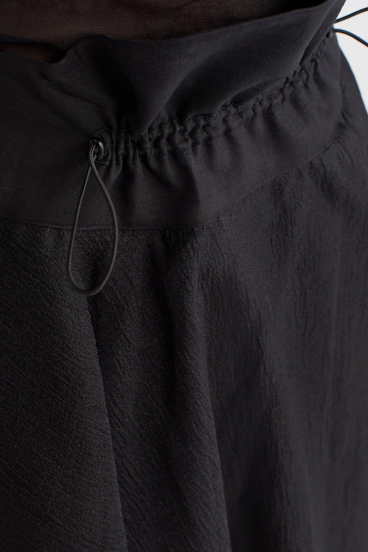Black High-Waisted Puffy Organza Skirt-K252012019