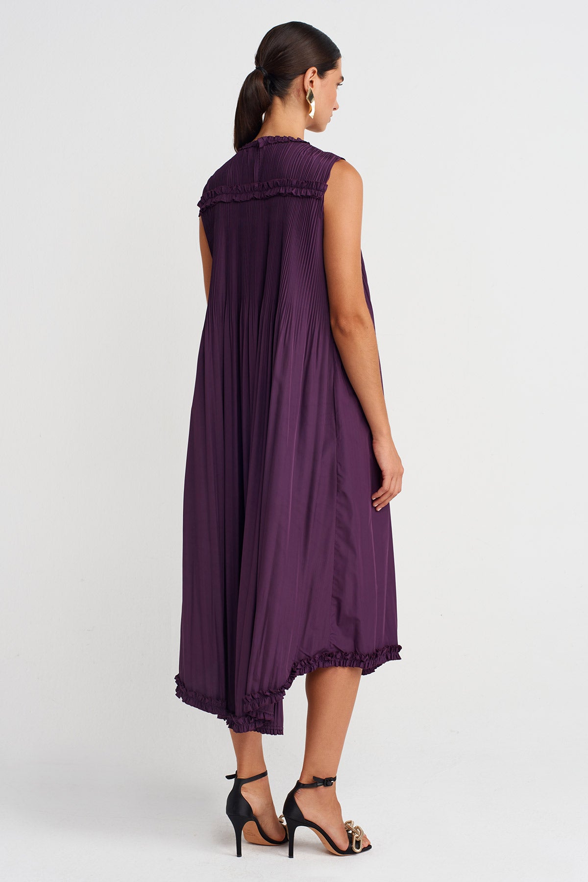 Sleeveless Taffeta Dress-K254014018
