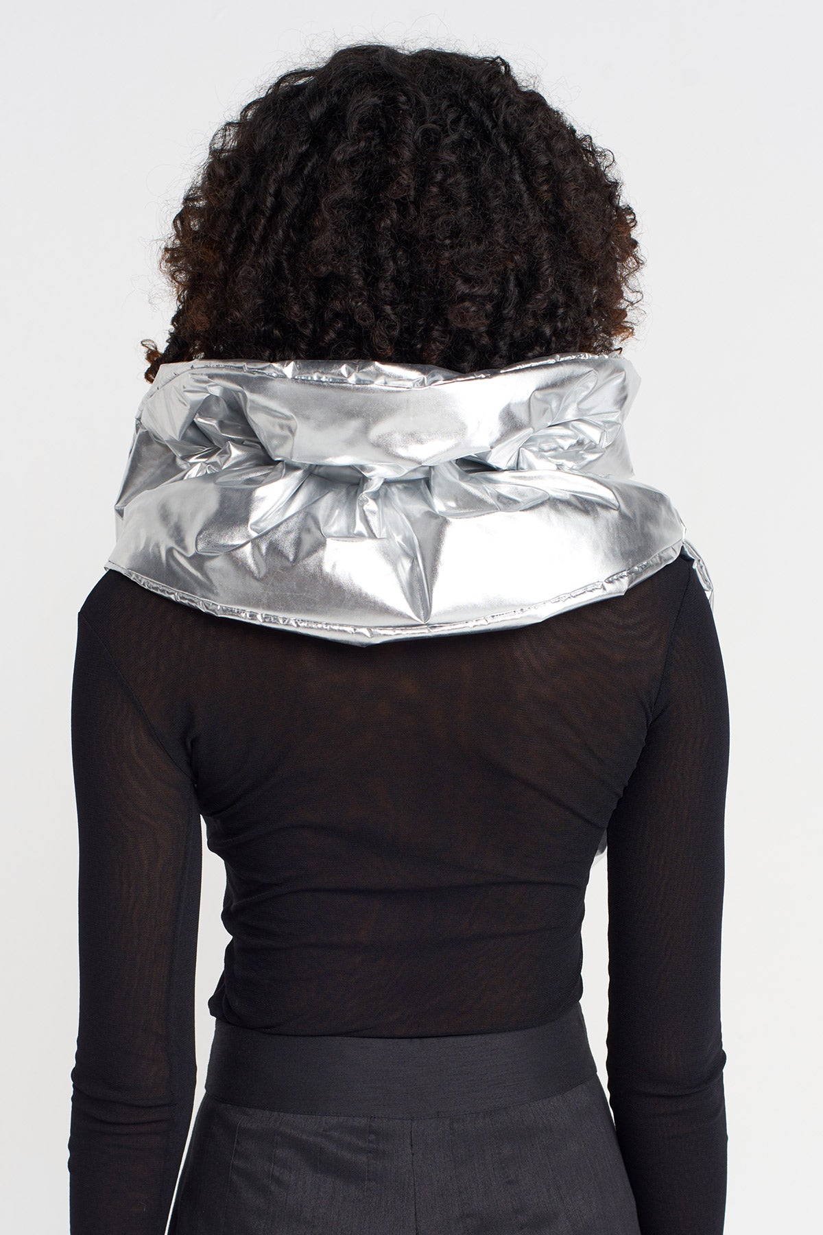 Silver Metallic Collar-K256016008
