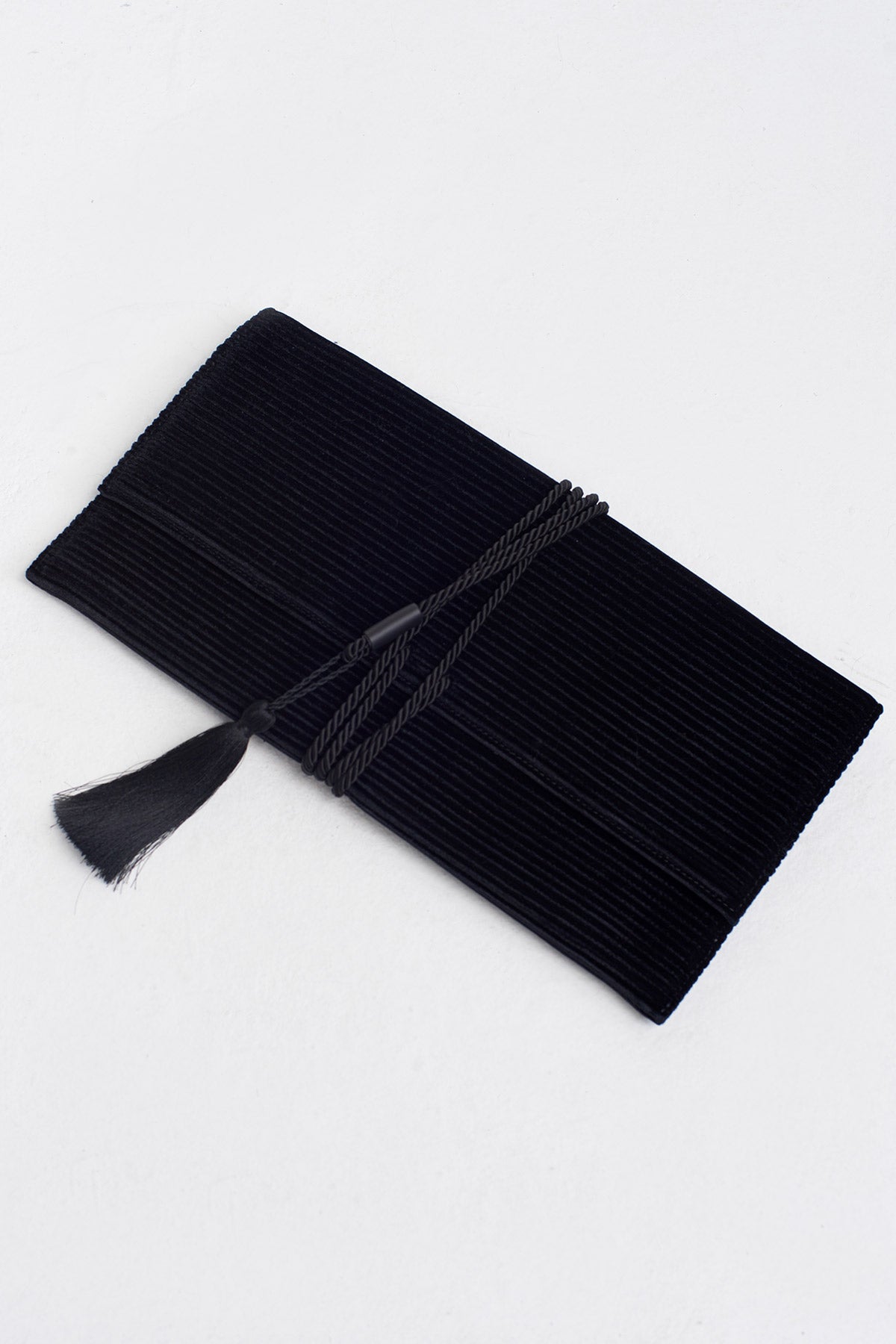 Black Textured Clutch Bag-K258018022