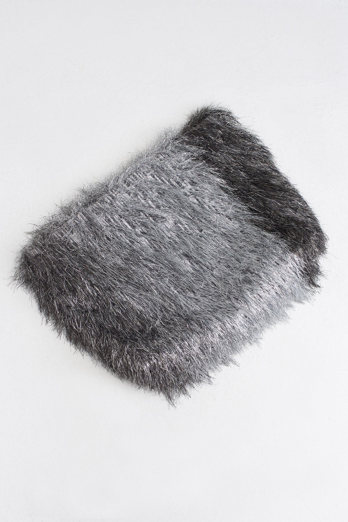Silver Gradient Fringe Clutch Bag-K258018023