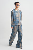 Tie-Dye Print Blouse-K261011086