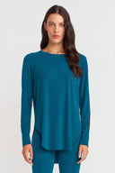 Ocean Asymmetric Round Neck Jersey Top-K261011099