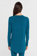 Ocean Asymmetric Round Neck Jersey Top-K261011099