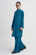 Ocean Draped Jersey Tunic Shirt-K261011103
