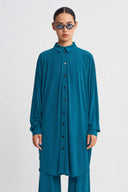 Ocean Draped Jersey Tunic Shirt-K261011103