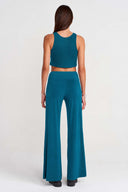 Ocean Wide-Leg Jersey Trousers-K263013058