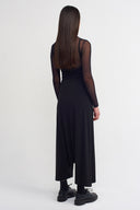 Black Jersey Harem Pants-K263013067