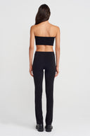 Black Seam Detail Slim-Fit Jersey Trousers-K263013069