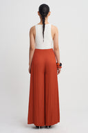 Flame High-Waisted Wide-Leg Trousers-K263013082