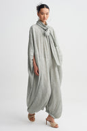 Scarf-Neck Balloon Jumpsuit-K264014039