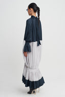 Voluminous Layered Long Dress-K264014067