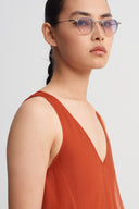 Flame V-Neck Layered Tulle Maxi Dress-K264014073