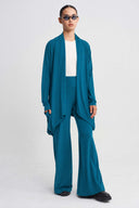 Ocean Draped Long Jersey Cardigan-K265015067