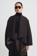 Color Block Pleated Jacket-K265015090
