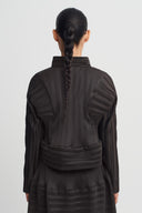 Bitter Button-Detail Pleated Jacket-K265015096