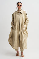 Gınger Voluminous Silhouette Trench Coat-K267017015