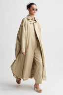 Gınger Voluminous Silhouette Trench Coat-K267017015