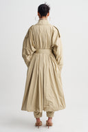 Gınger Voluminous Silhouette Trench Coat-K267017015