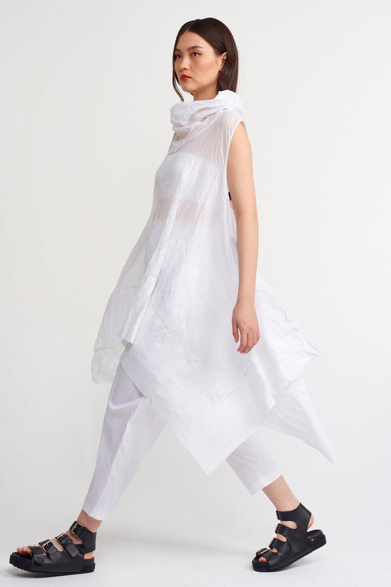 Off-White Crease Voile Blouse-Y231011121