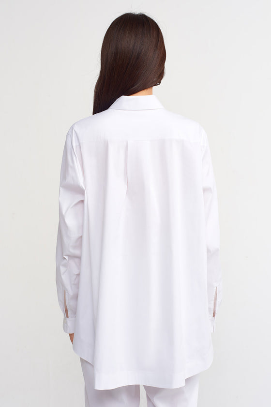 Off-White Single Pocket Poplin Shirt-Y231011126